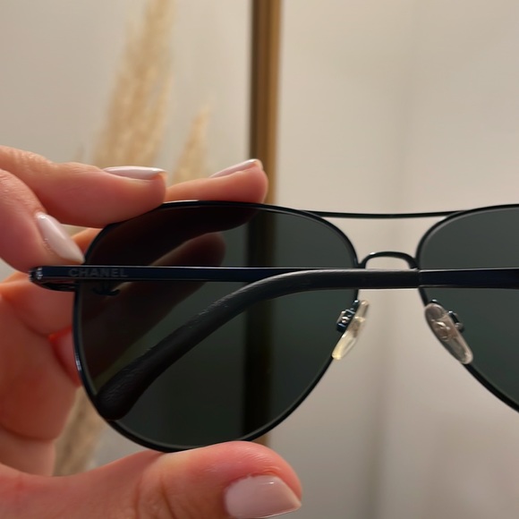 Chanel Aviator Blue Tint Sunglasses - Picture 3 of 8